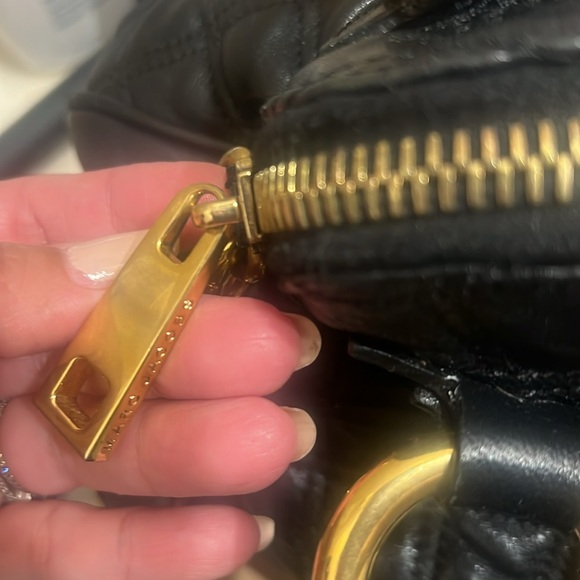 Black Quilted Leather Handbag - Picture 10 of 14